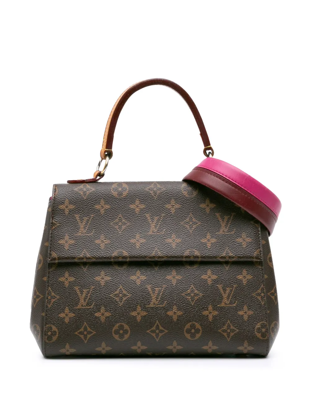 Pre-owned Louis Vuitton 2017 Monogram Cluny Bb Satchel In Brown