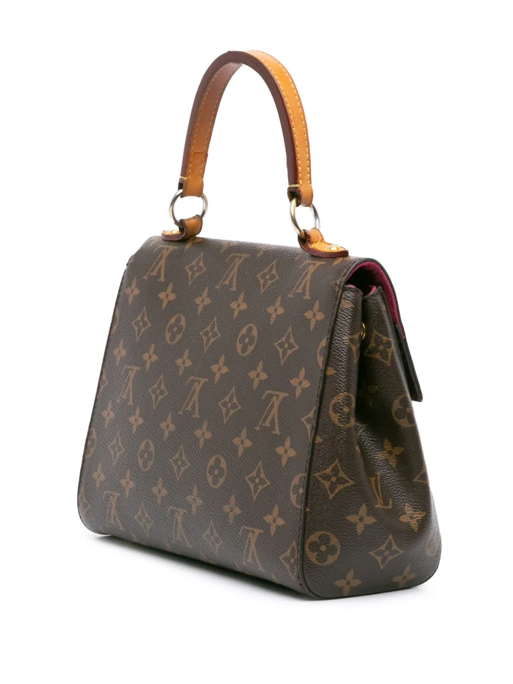 Pre-owned Louis Vuitton 2017 Monogram Cluny Bb Satchel In Brown