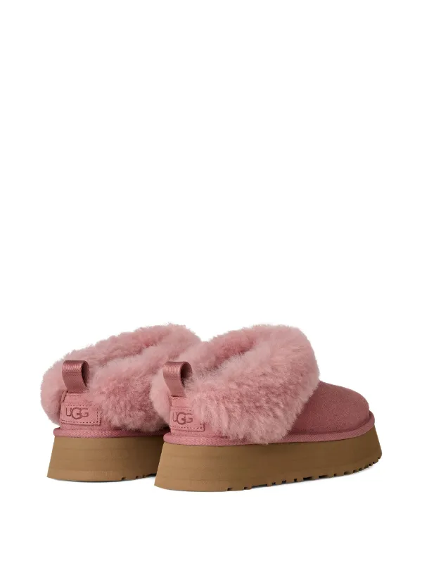 UGG　ファンケット　プラットフォームファーサンダル　DAWN PINK UGG ファー プラットフォームサンダル ピンク UGG ファンケット