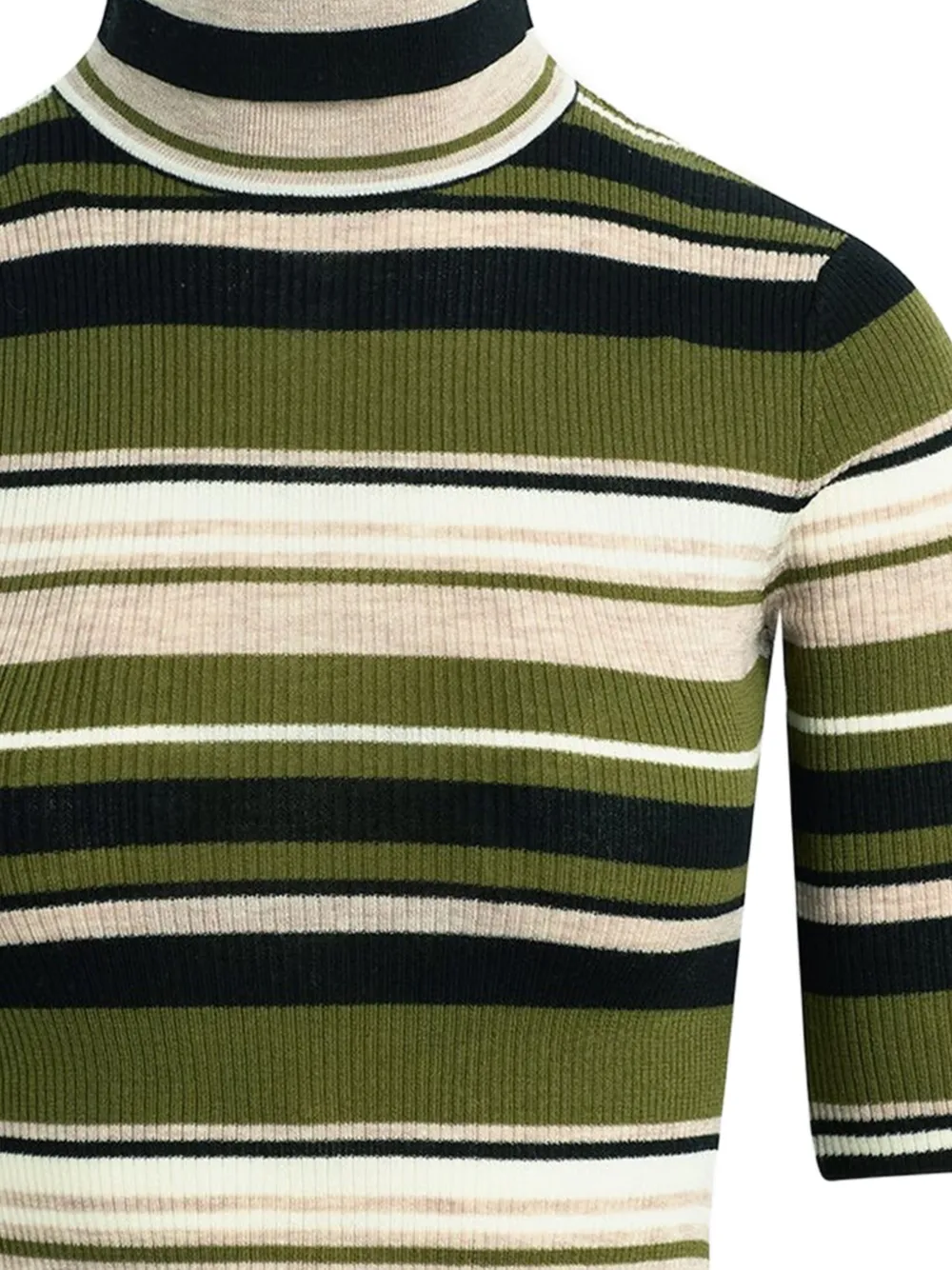 Favorite Daughter stripe turtleneck top - Groen