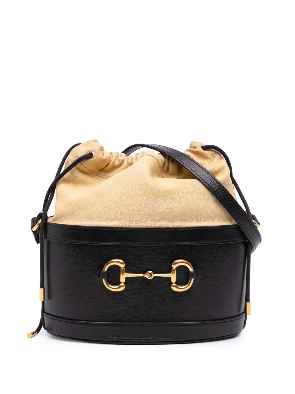 Gucci Pre-Owned 2016-2025 Leather Horsebit 1955 bucket bag | Black | Image 1