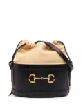 Gucci Pre-Owned 2016-2025 Leather Horsebit 1955 bucket bag - Black