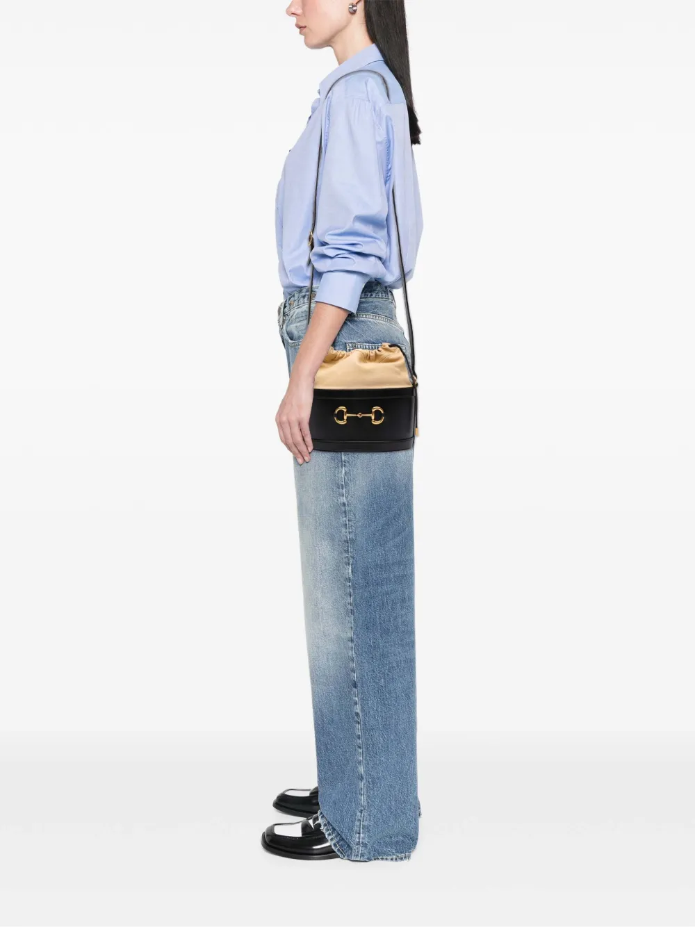 Gucci Pre-Owned 2016-2025 Leather Horsebit 1955 bucket bag | Pre-Owned | Image 2