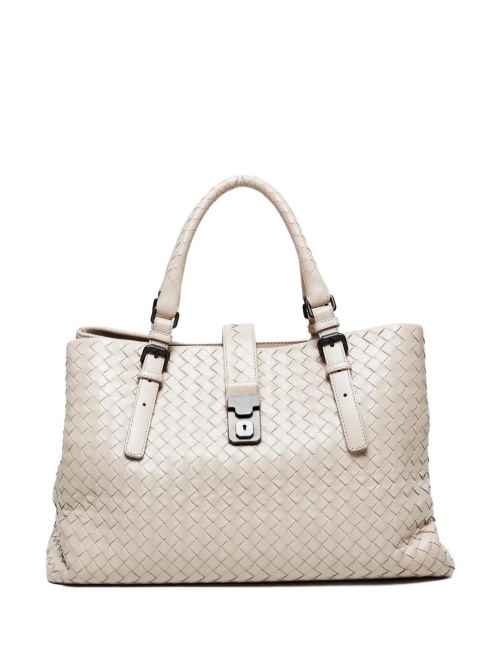 Pre-owned Bottega Veneta 2012-2024 Roma Tote Bag In Neutral