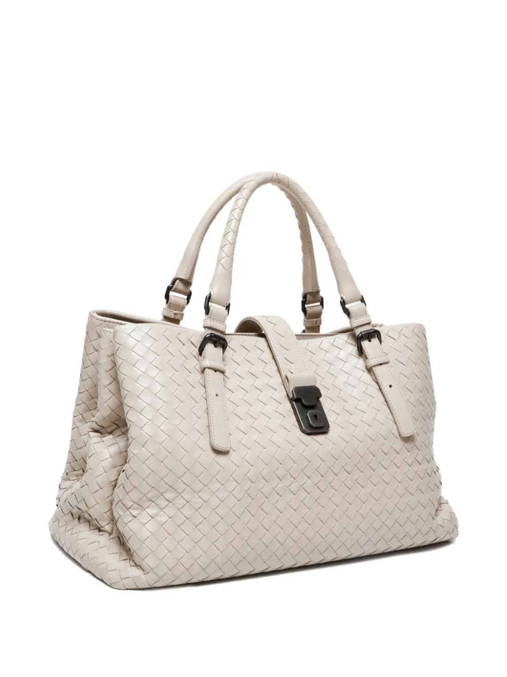 Pre-owned Bottega Veneta 2012-2024 Roma Tote Bag In Neutral