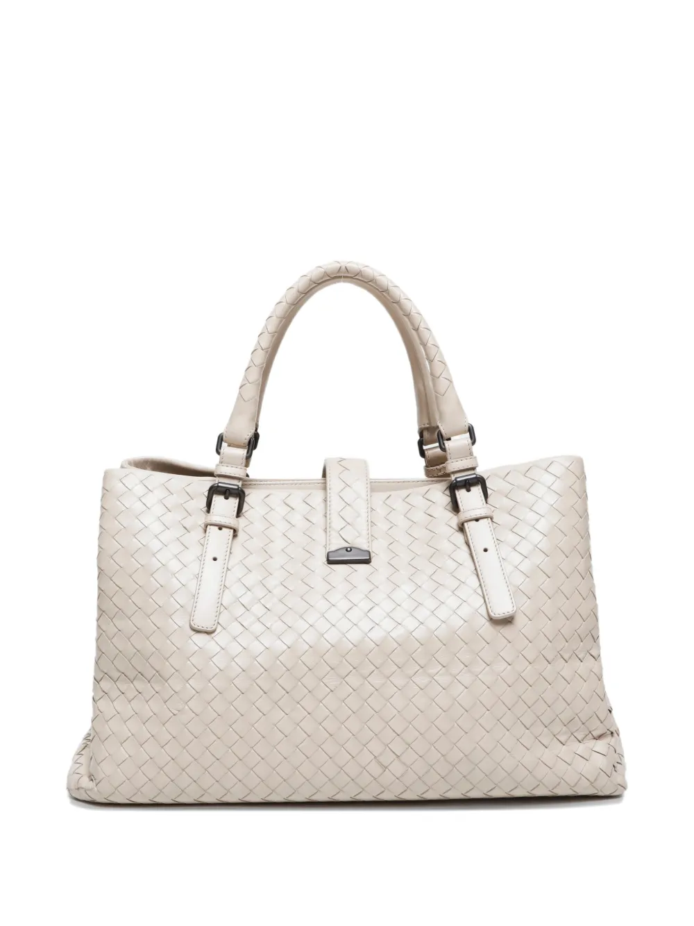 Pre-owned Bottega Veneta 2012-2024 Roma Tote Bag In Neutral