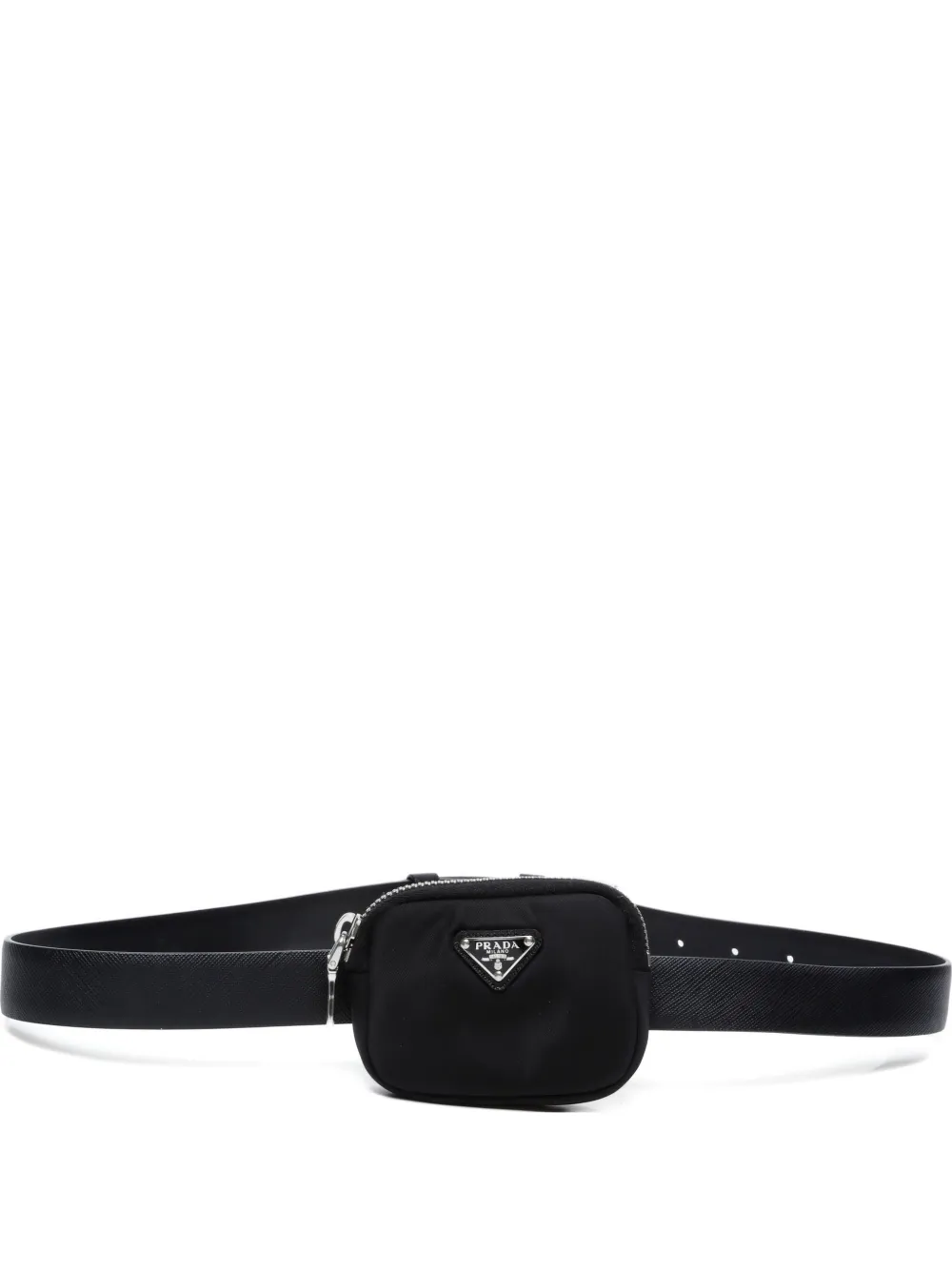 Prada Pre-Owned cangurera con logo triangular 2015-2024 | negro | Image 1
