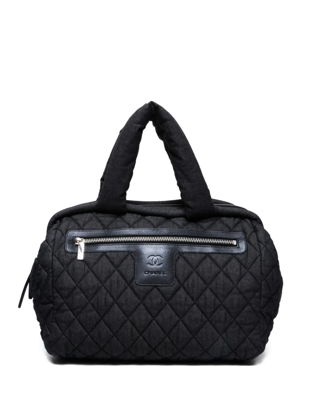 Pre-owned Chanel 2010-2011 Coco Cocoon Tote Bag In Black