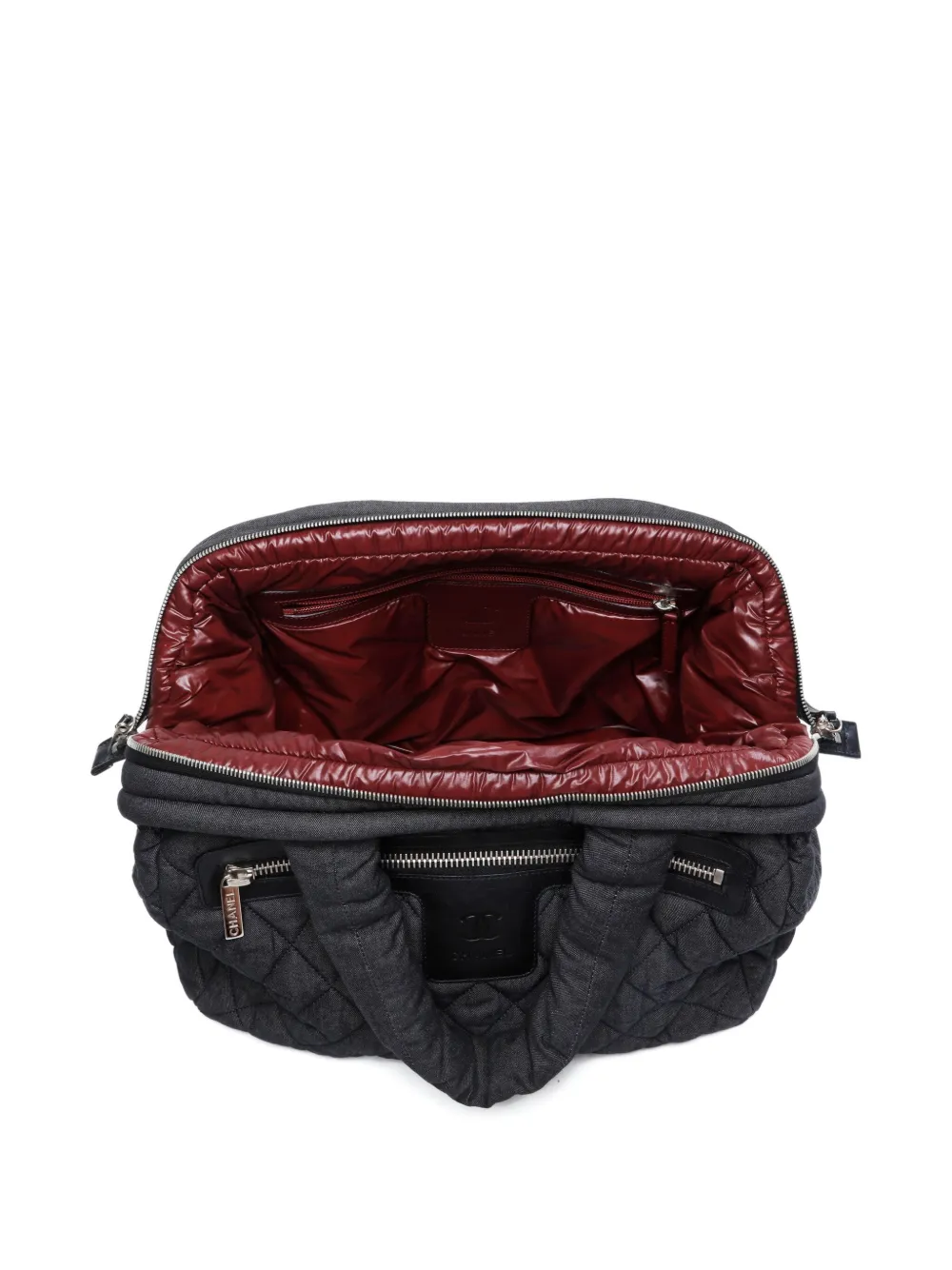 Pre-owned Chanel 2010-2011 Coco Cocoon Tote Bag In Black