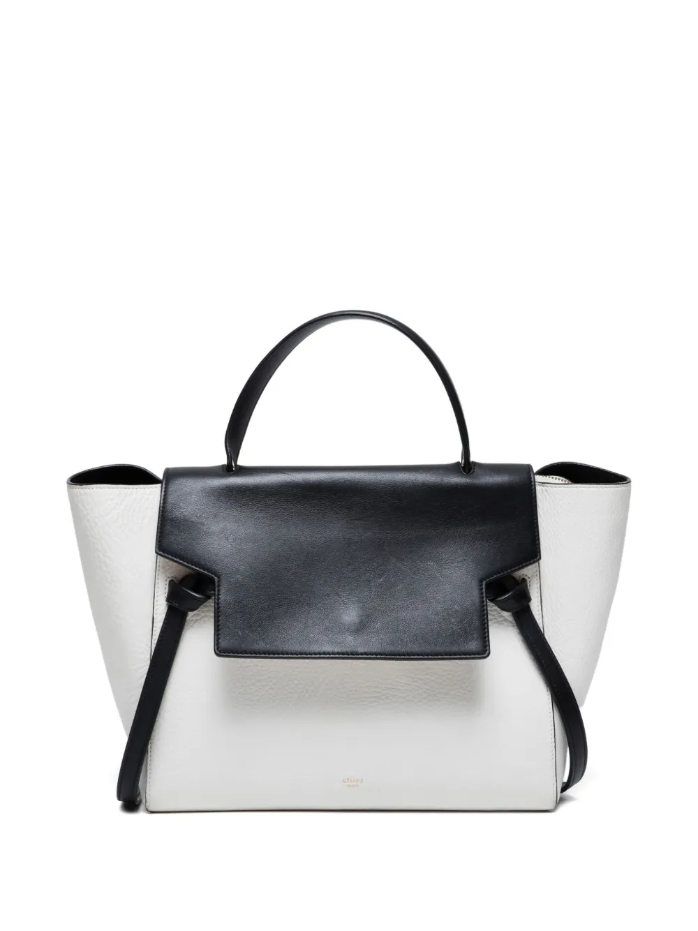 Celine Pre-Owned 2010-2015 Belt two-tone leather tote bag | White | Image 1