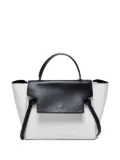 Celine Pre-Owned 2010-2015 Belt two-tone leather tote bag - White