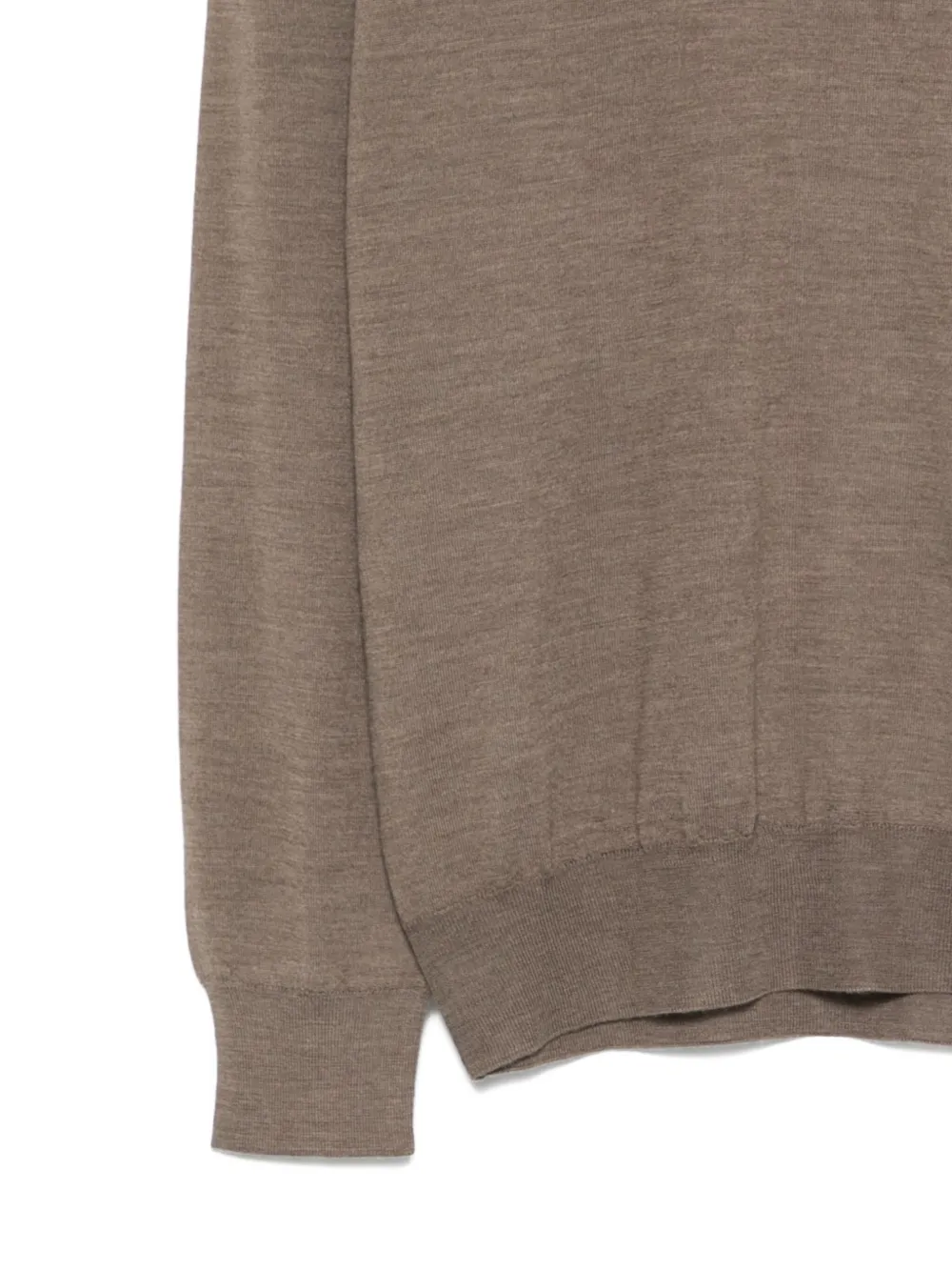 Mauro Ottaviani Crew-neck Wool Sweater In Brown