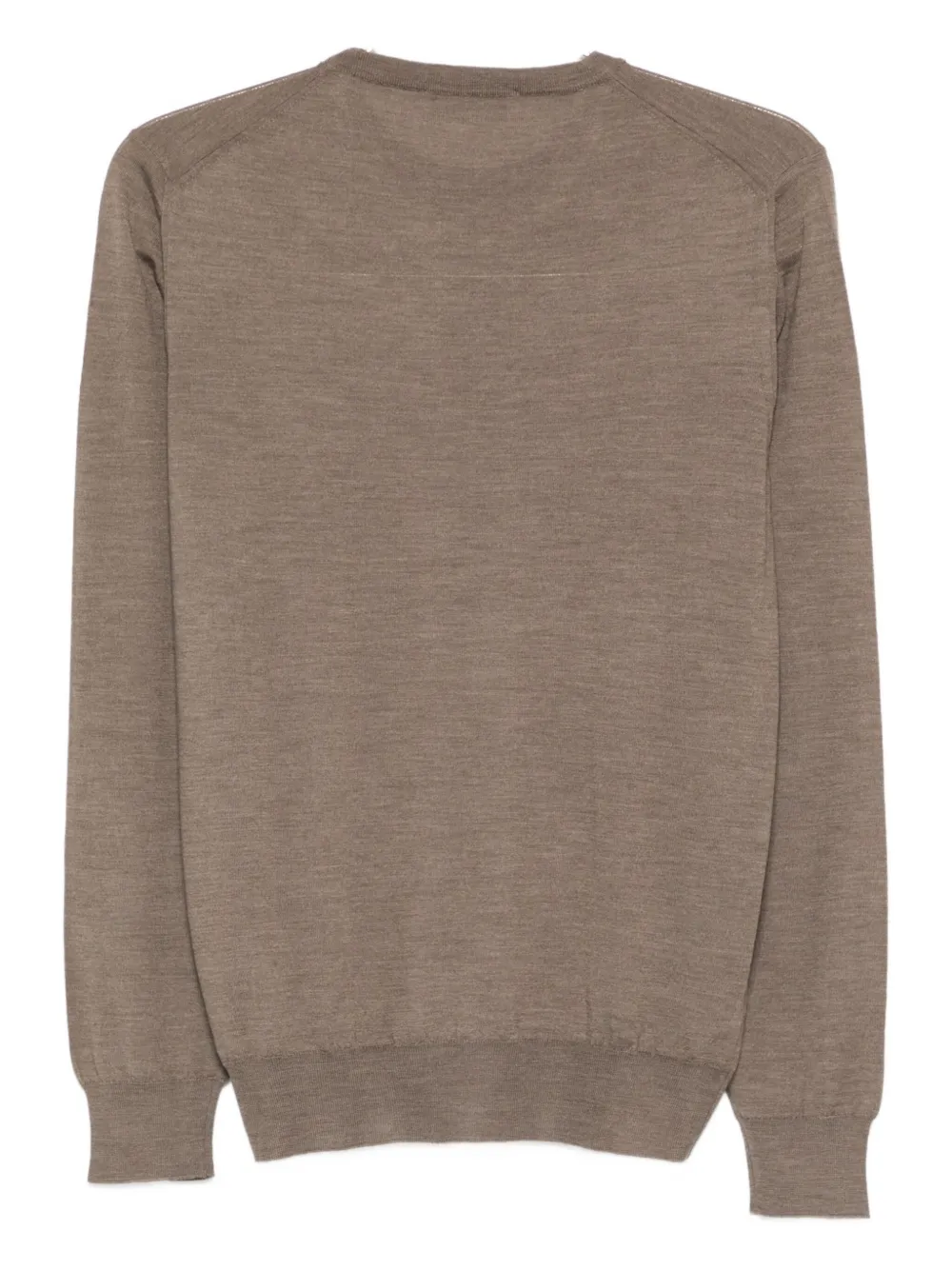 Mauro Ottaviani Crew-neck Wool Sweater In Brown