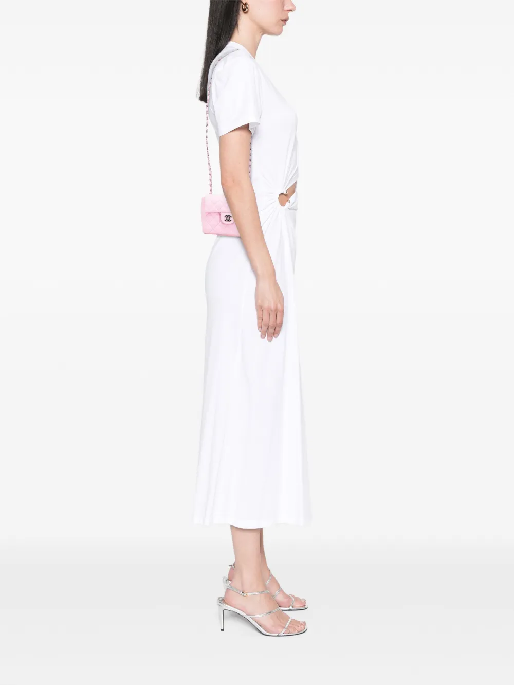 CHANEL Pre-Owned 2000-2002 Mini Square Classic Jersey Single Flap crossbody bag | Pre-Owned | Image 2