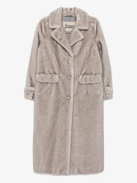 Herno notched-lapel welt-flap-pocket coat