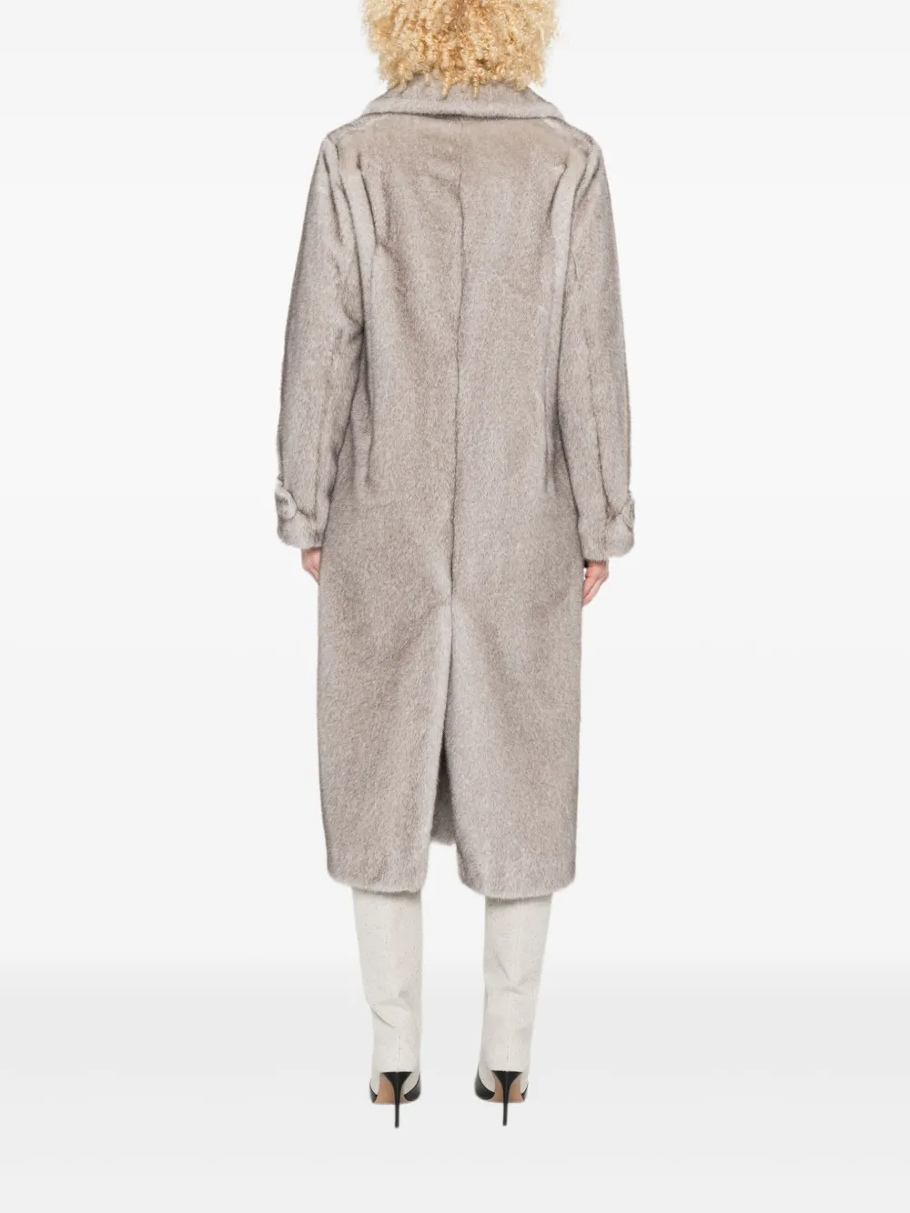 Herno Notched-lapel Welt-flap-pocket Coat In Gray