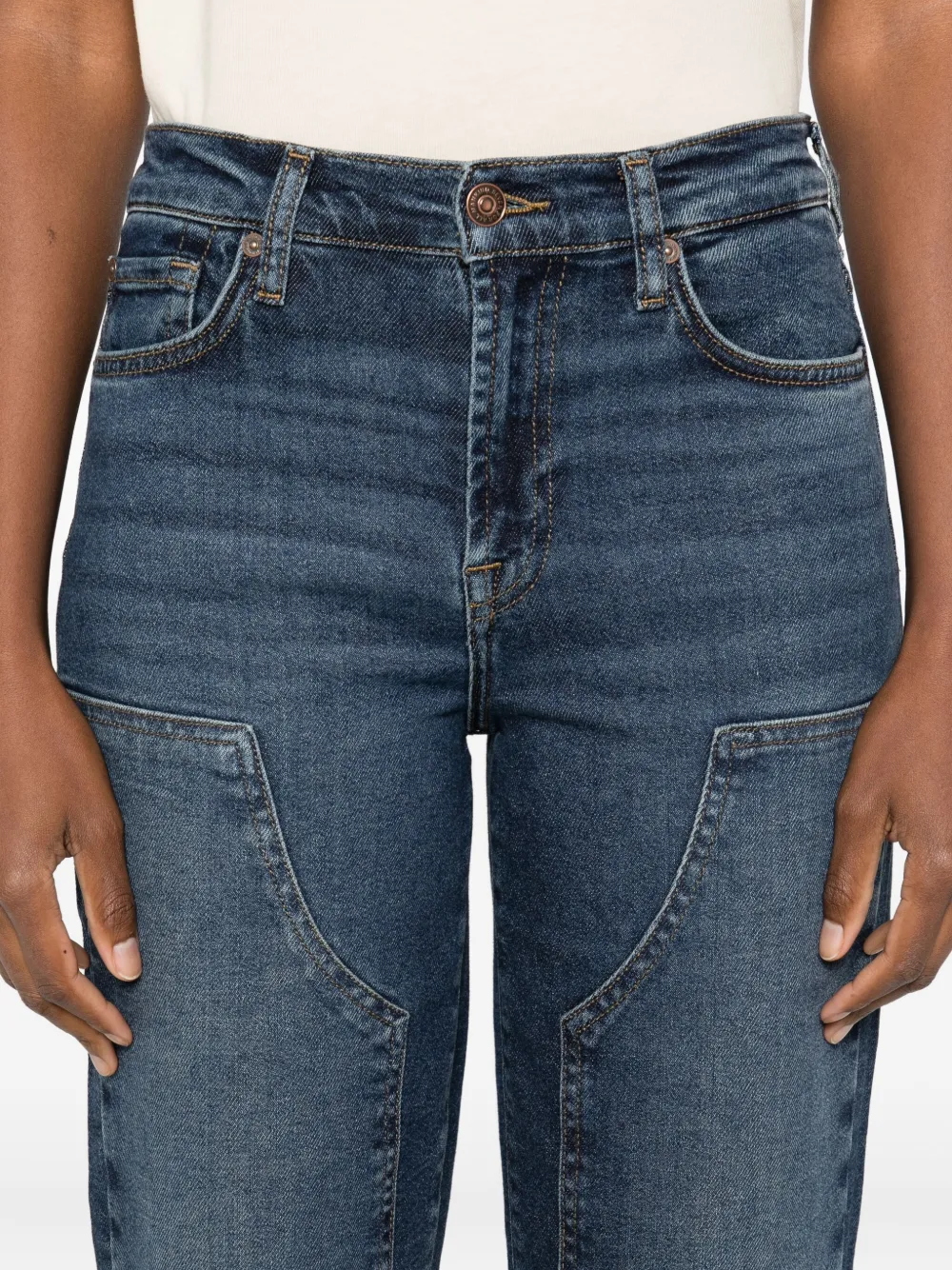 7 For All Mankind Jeans met zakdetail Blauw
