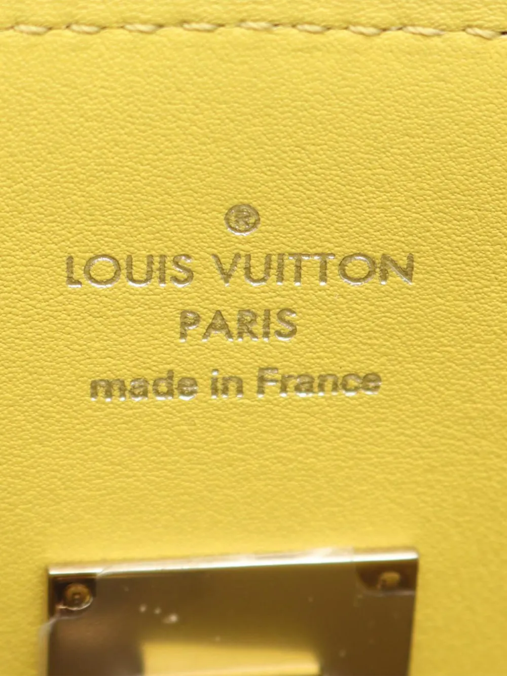 Pre-owned Louis Vuitton 2018 Veau Nuage Milla Pm Satchel In Yellow
