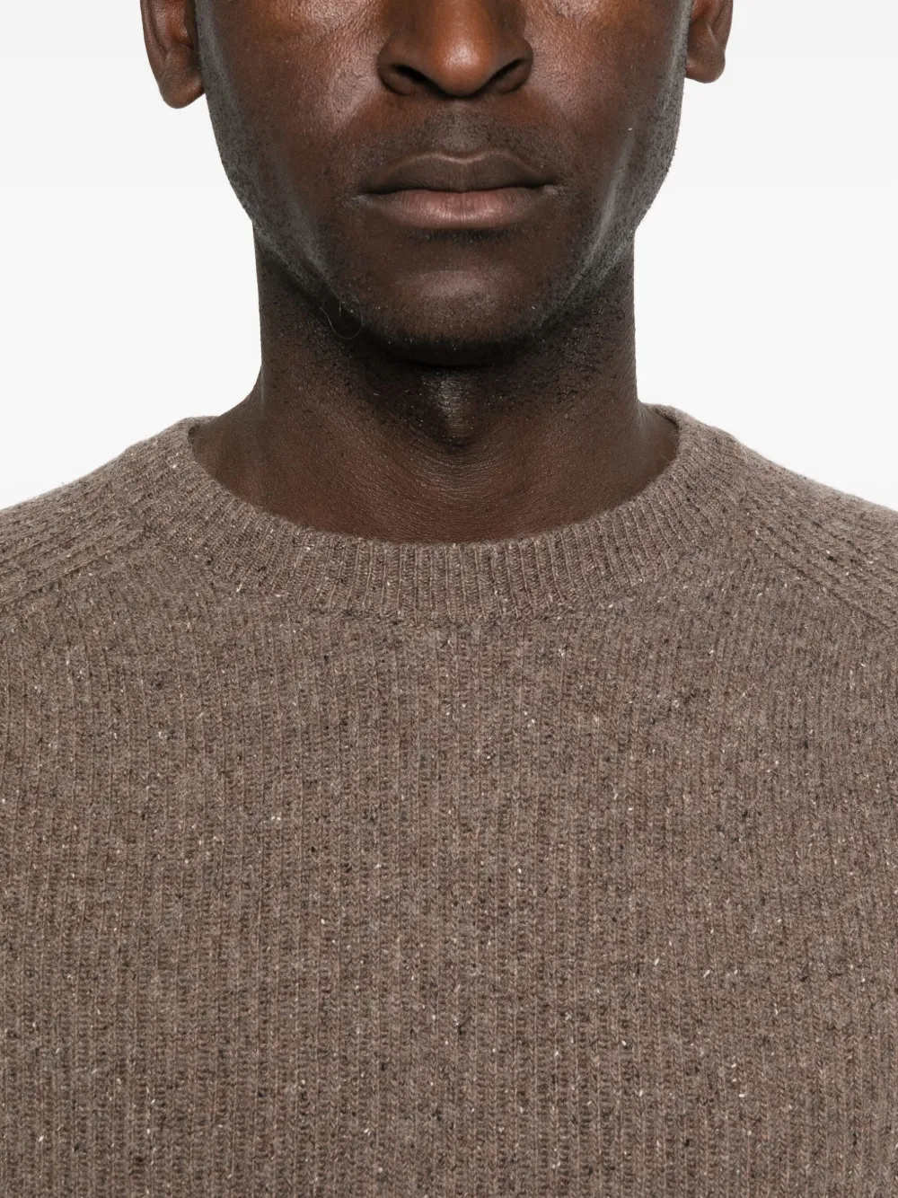 Woolrich Geribbelde sweater met ronde hals Bruin