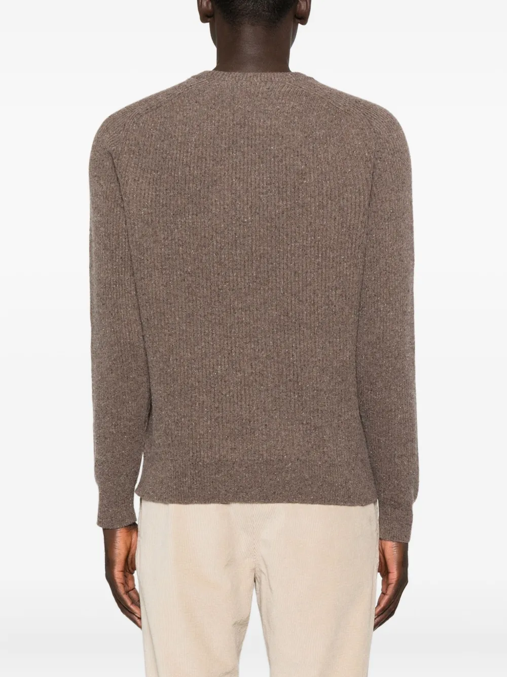 Woolrich Geribbelde sweater met ronde hals Bruin