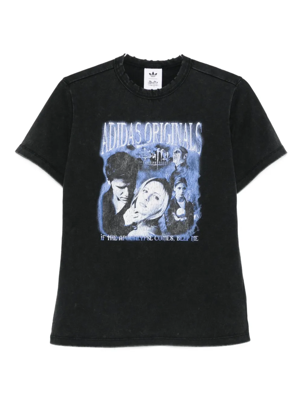 Adidas Originals Graphic-print T-shirt In Black