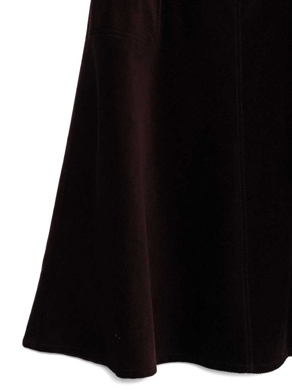 Apc Laurene Corduroy Flared Skirt In Red