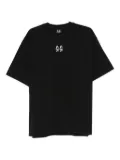 44 LABEL GROUP logo-embroidered cotton T-shirt - Black