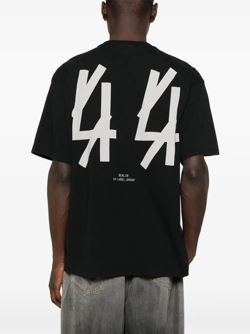 44 LABEL GROUP T-Shirt mit Logo-Stickerei | T-Shirts | Image 2