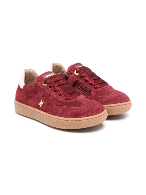 Elisabetta Franchi La Mia Bambina logo-detail suede sneakers
