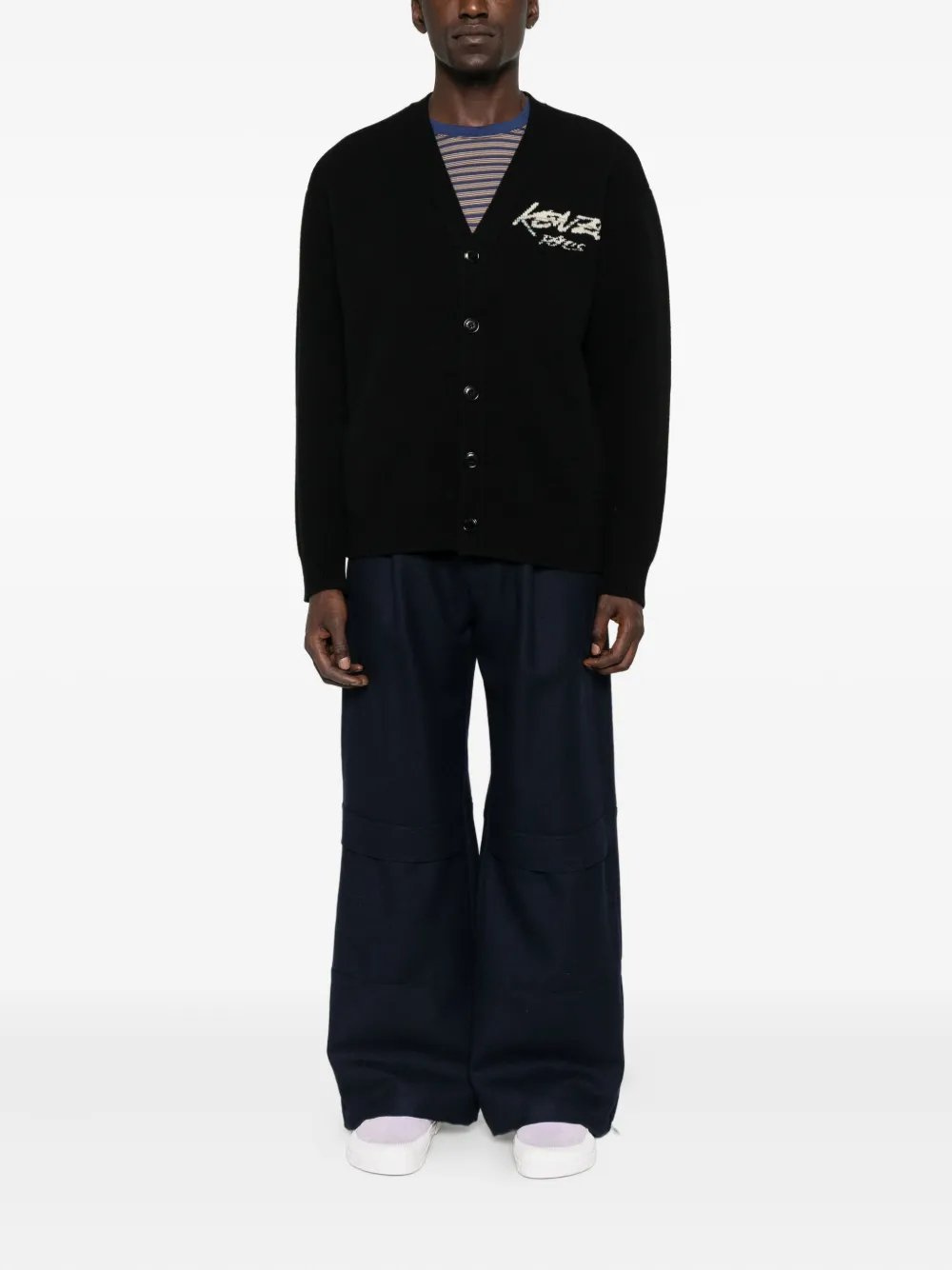 Kenzo Black Sweaters & Knitwear - Cardigans Men In Black