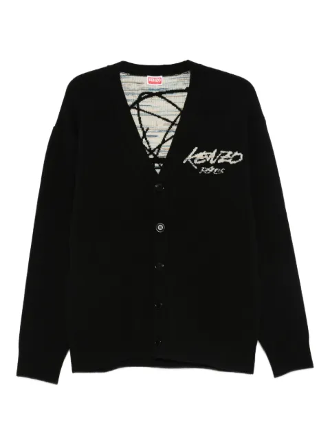 Kenzo x Futura 2000 logo-embroidered cardigan
