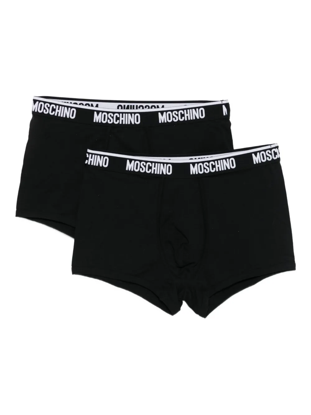 Moschino logo-band boxer pack (pack of two) Zwart