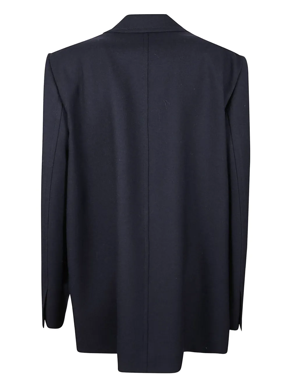 Jil Sander Notched Lapel Coat In Blue