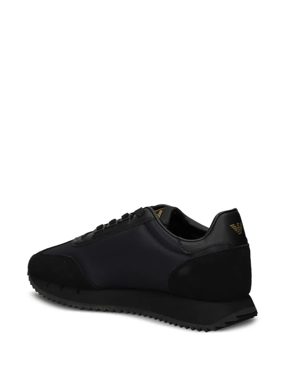 Ea7 Emporio Armani logo-detail lace-up sneakers Black