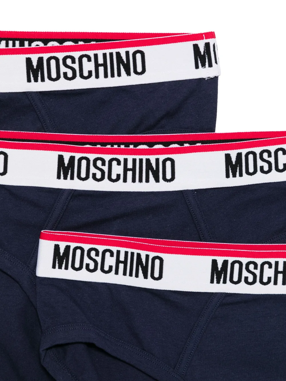 Moschino logo-band briefs pack (pack of three) Blauw