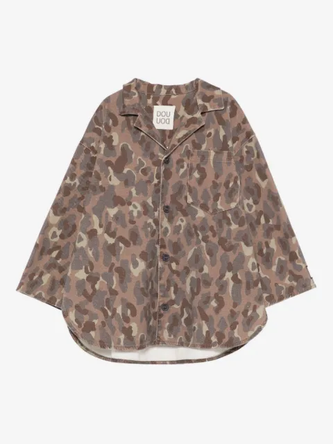 Douuod Kids surchemise à imprimé camouflage