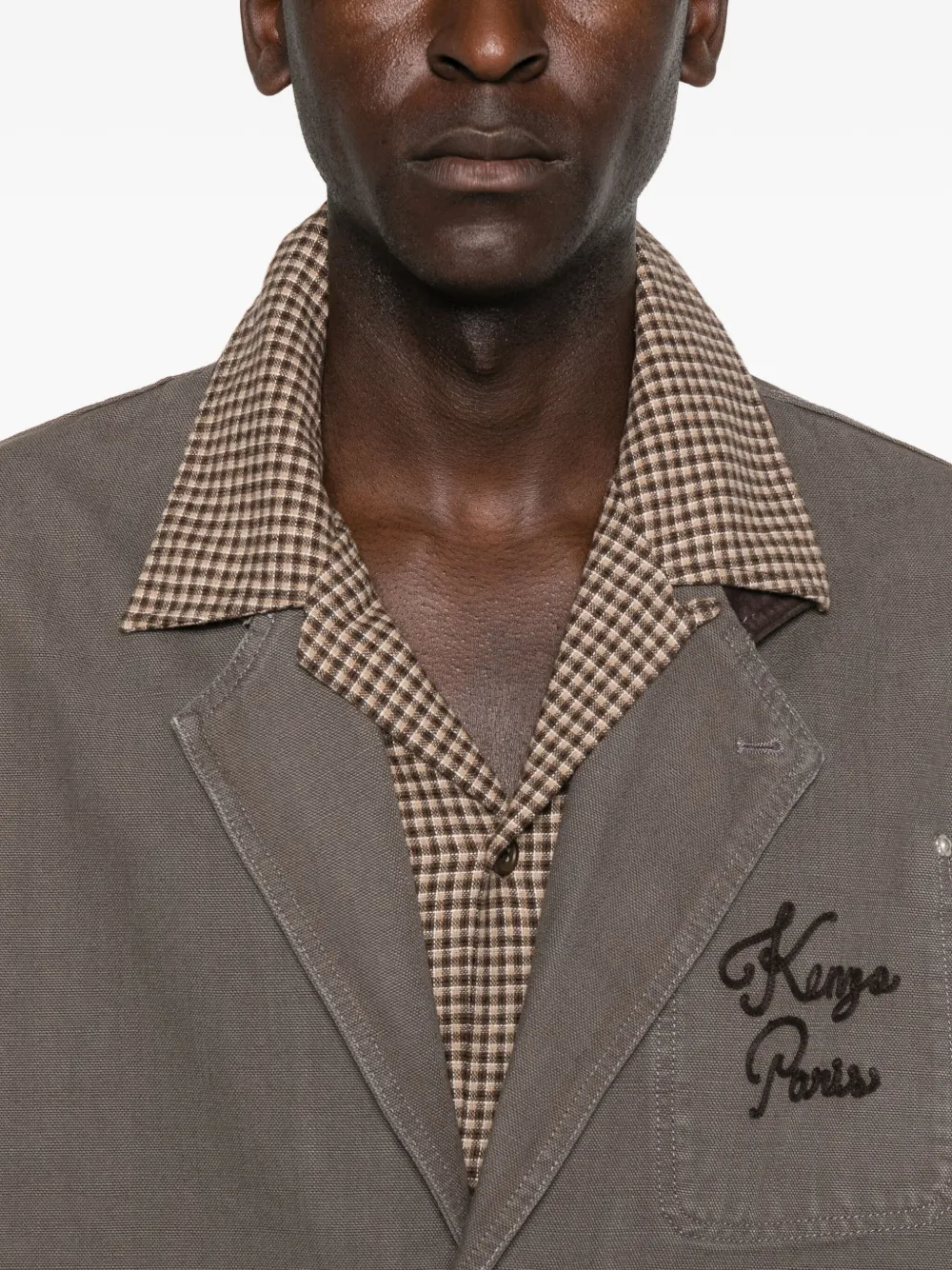 Kenzo Jack met opgestikte zak Bruin