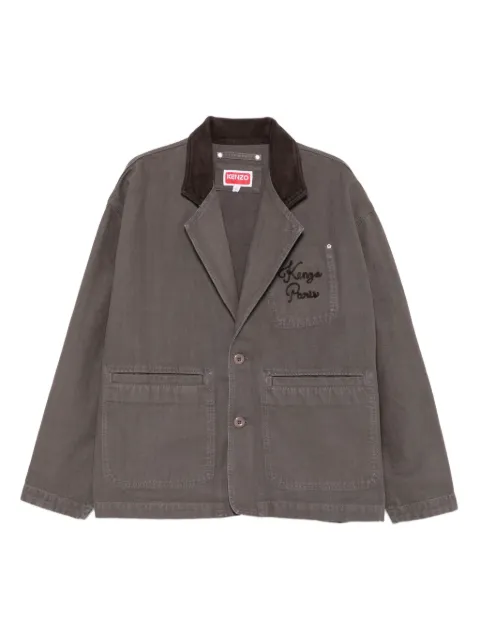 Kenzo patch-pocket cotton jacket