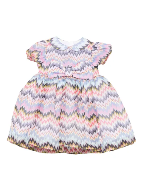 Missoni Kids zigzag-print bow dress set