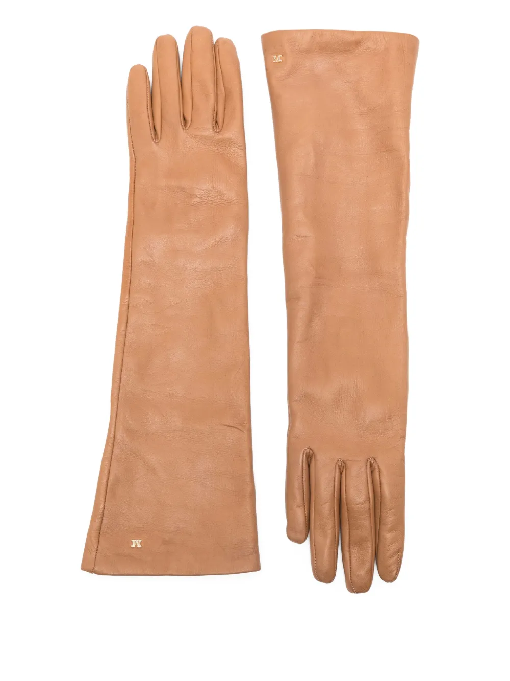 Max Mara lambskin gloves | Brown | Image 1