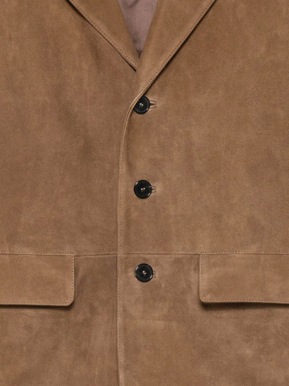 FRAME suede three-button jacket Bruin
