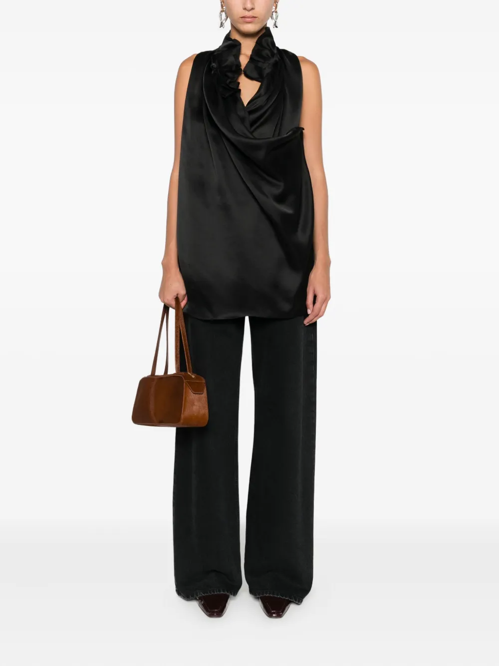 KHAITE Meegan Top - Zwart