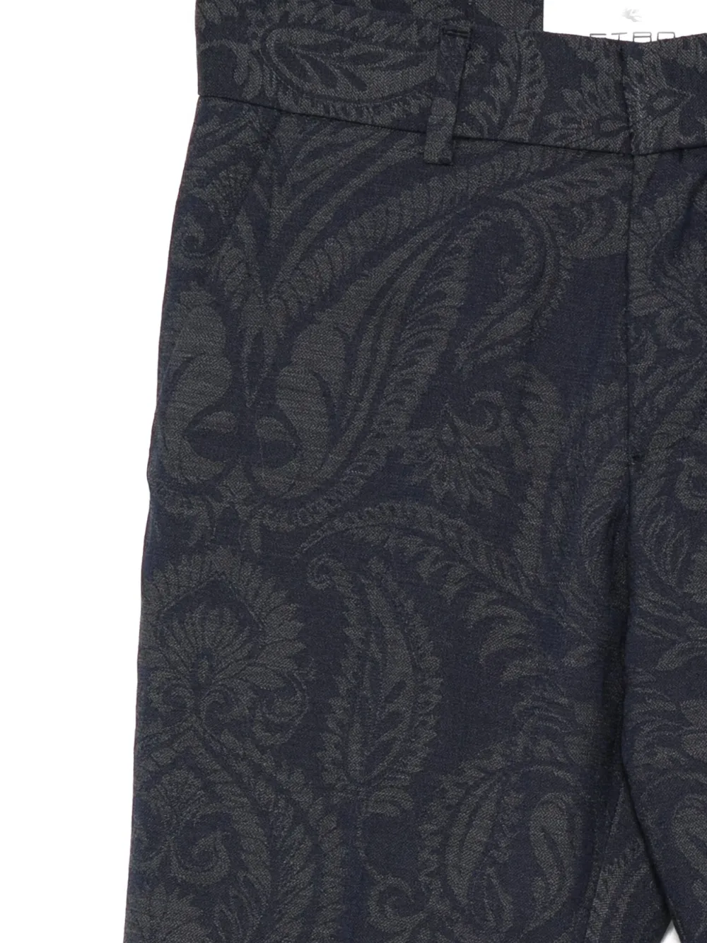 ETRO KIDS paisley print trousers Blauw