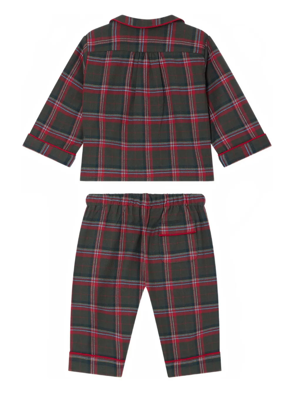 Bonpoint Joan geruite pyjama - Groen