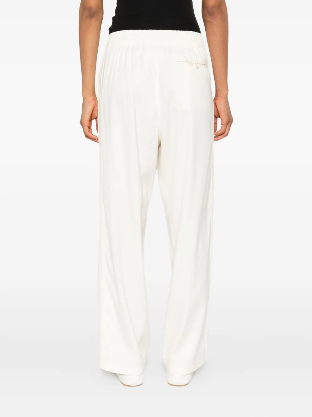 adidas elastic-waist trousers Beige