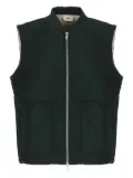 Autry zip-up gilet - Black