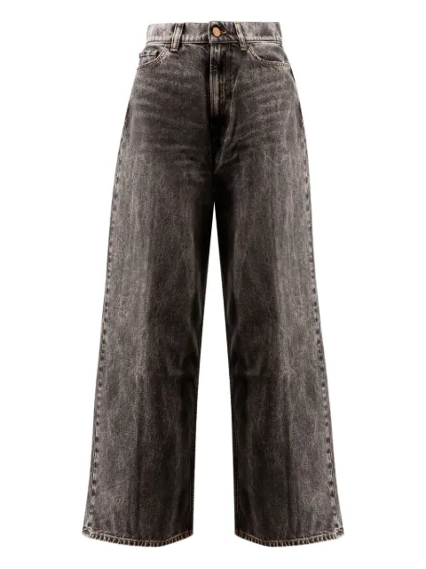 3x1 acid-wash wide-leg jeans