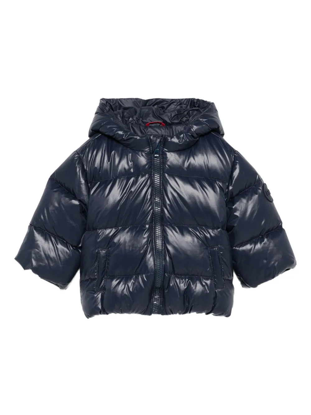 Fay Kids hooded puffer jacket Blauw