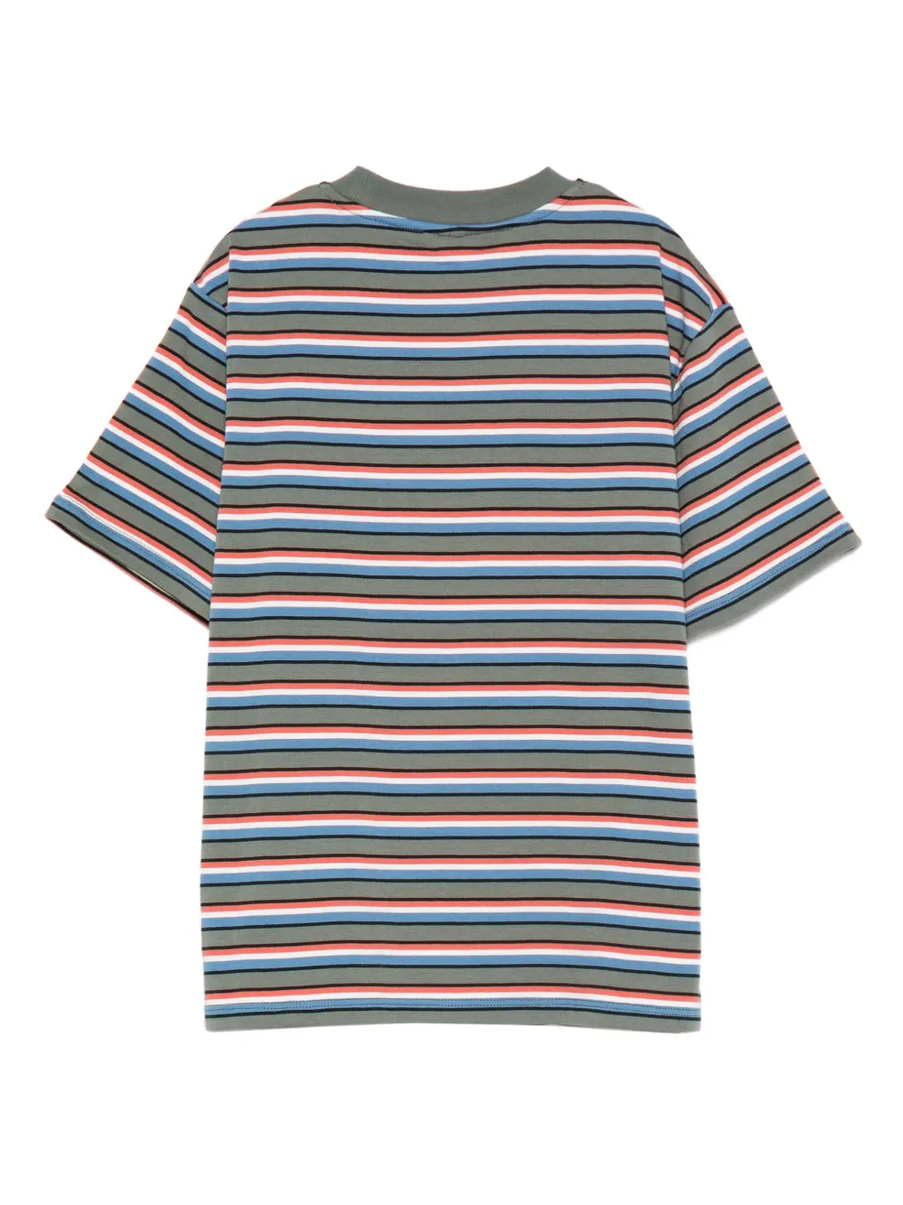 Stella McCartney Kids Gestreept T-shirt Oranje