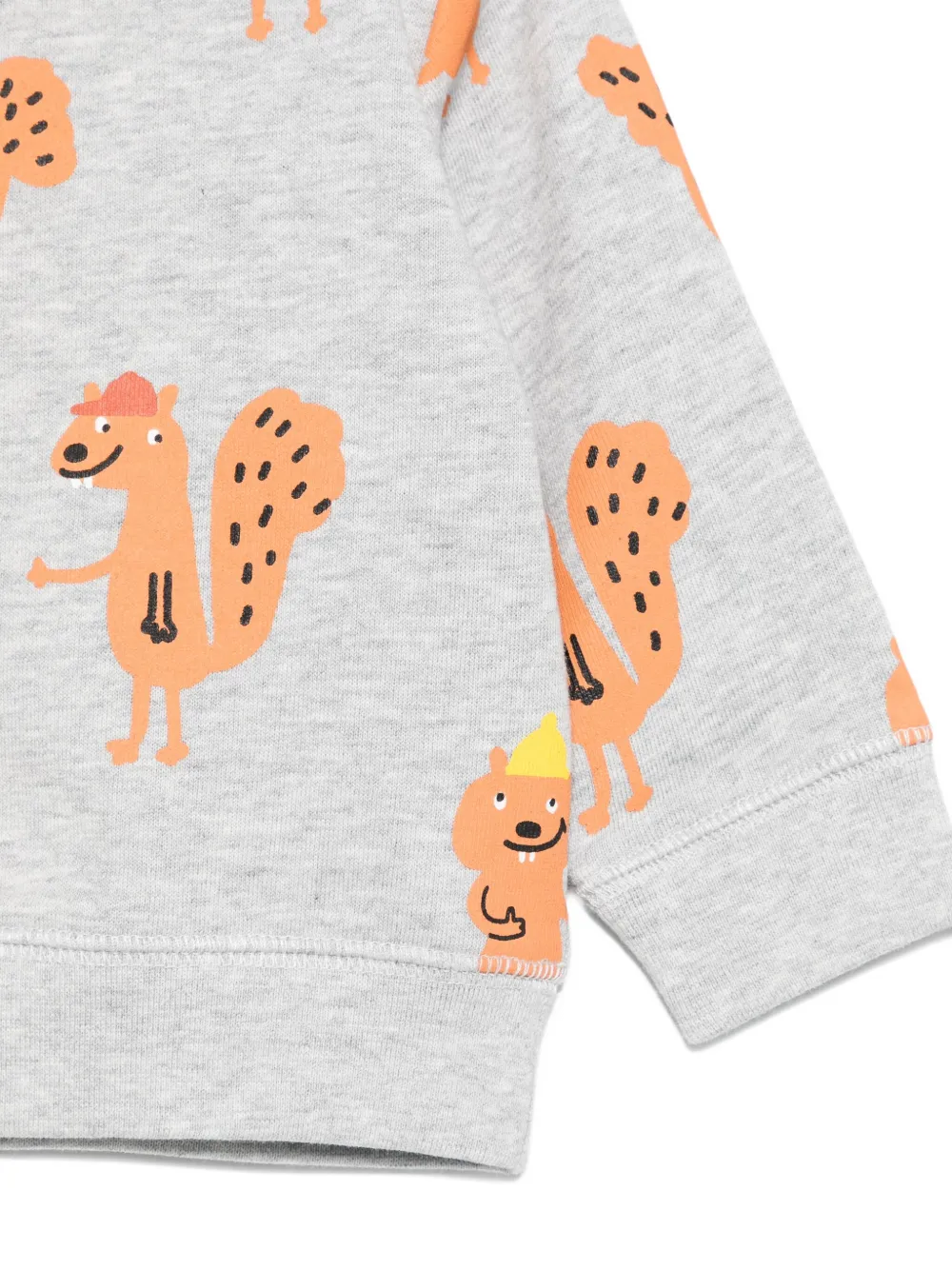 Stella McCartney Kids squirrel-print sweatshirt Grijs